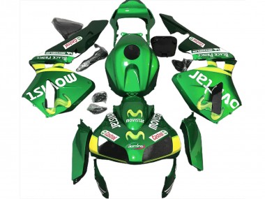 Green Movistar 03-04 CBR600RR Motorcycle Fairing