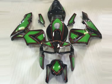 Green & Red Outline 05-06 CBR600RR Motorcycle Fairing