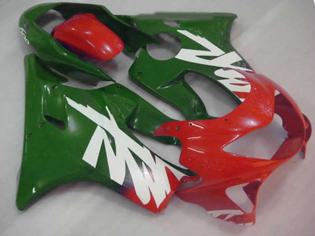 Green Red and White Decal 99-00 CBR600 F4 Motorcycle Fairing Green Red and White Decal 99-00 CBR600 F4 Motorcycle Fairing