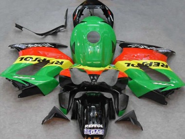 Green Repsol 02-12 VFR800 Motorcycle Fairing