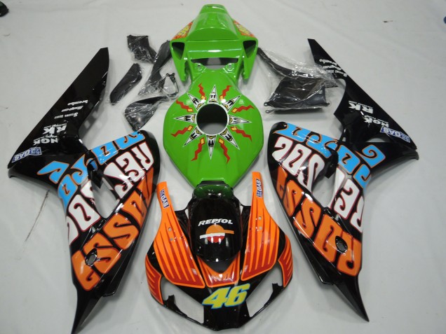 Green Rossi 06-07 CBR1000RR Motorcycle Fairing Green Rossi 06-07 CBR1000RR Motorcycle Fairing