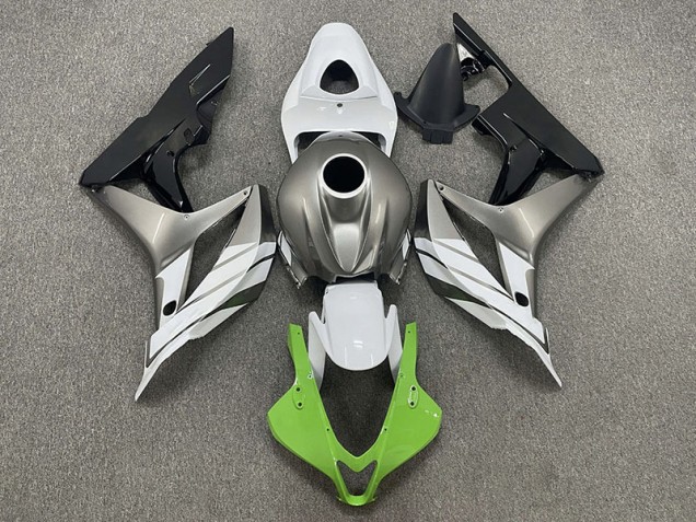 Green White and Grey 07-08 CBR600RR Motorcycle Fairing Green White and Grey 07-08 CBR600RR Motorcycle Fairing