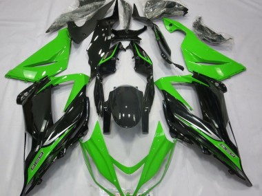 Green and Black 13-18 ZX6R Motorcycle Fairing