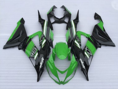 Green and Black High Gloss 13-18 ZX6R Motorcycle Fairing