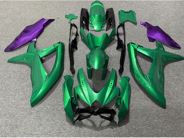 Green and Purple 08-10 GSXR 600-750 Motorcycle Fairing Green and Purple 08-10 GSXR 600-750 Motorcycle Fairing