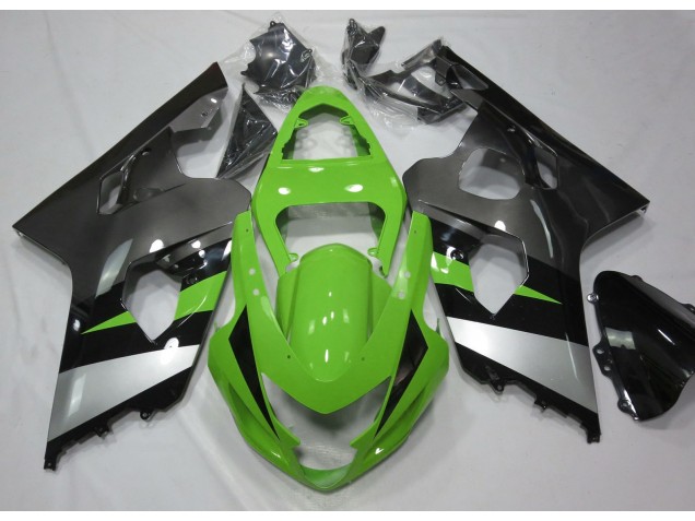 Green and Silver 04-05 GSXR 600-750 Motorcycle Fairing Green and Silver 04-05 GSXR 600-750 Motorcycle Fairing