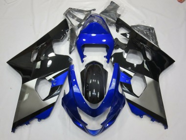 Grey Blue and Black 04-05 GSXR 600-750 Motorcycle Fairing