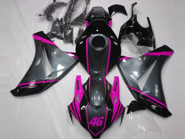 Grey Motul & Pink 08-11 CBR1000RR Motorcycle Fairing Grey Motul & Pink 08-11 CBR1000RR Motorcycle Fairing