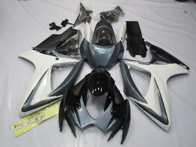 Grey and White 06-07 GSXR 600-750 Motorcycle Fairing Grey and White 06-07 GSXR 600-750 Motorcycle Fairing