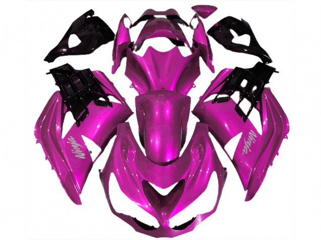 Hot Pink 12-21 ZX14R Motorcycle Fairing Hot Pink 12-21 ZX14R Motorcycle Fairing