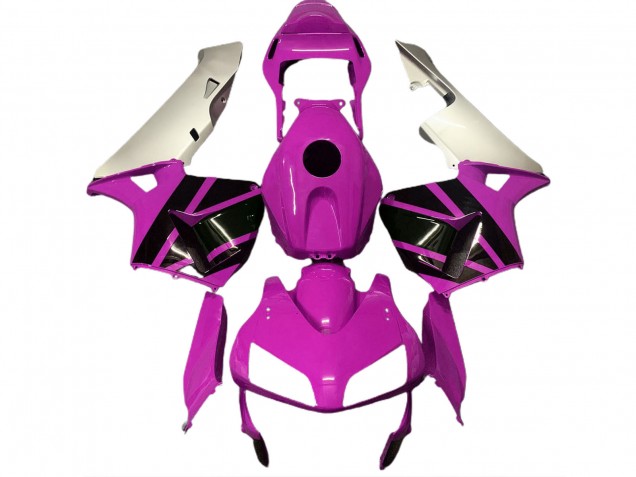 Hot Pink & Matte Silver 03-04 CBR600RR Motorcycle Fairing