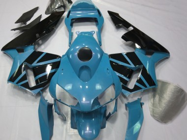 Light Blue & Gloss Black 03-04 CBR600RR Motorcycle Fairing