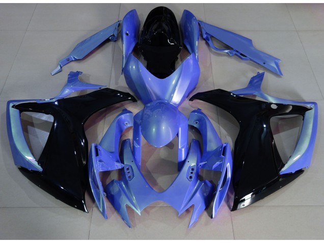Light Blue and Black 06-07 GSXR 600-750 Motorcycle Fairing Light Blue and Black 06-07 GSXR 600-750 Motorcycle Fairing