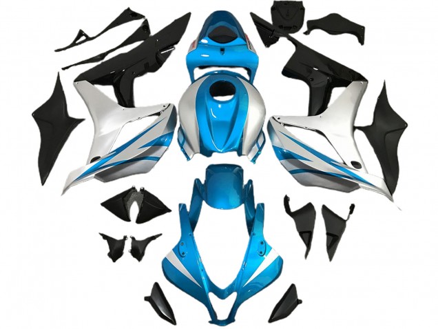 Light Blue and Silver OEM Style 07-08 CBR600RR Motorcycle Fairing