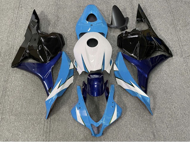 Light Blue and White 09-12 CBR600RR Motorcycle Fairing