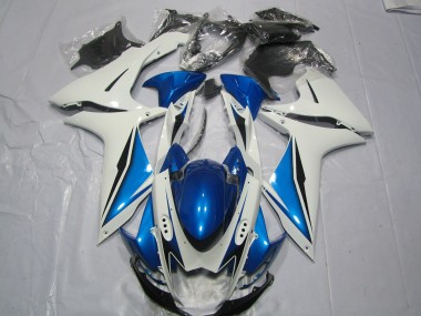 Light Blue and White 11-24 GSXR 600-750 Motorcycle Fairing