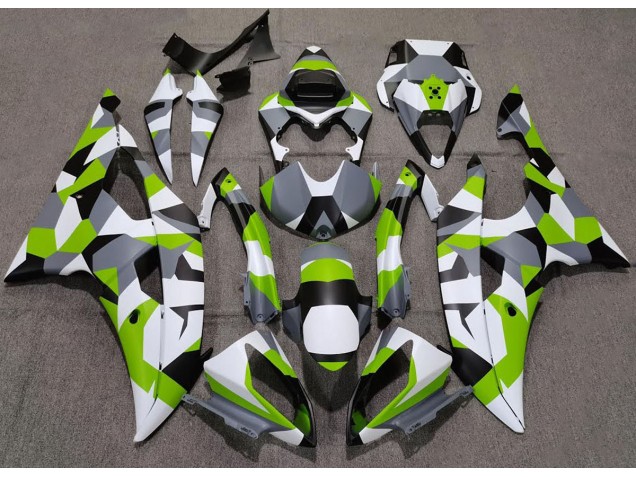 Light Green Camo Plain 08-16 R6 Motorcycle Fairing Light Green Camo Plain 08-16 R6 Motorcycle Fairing