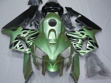 Light Green Flame 05-06 CBR600RR Motorcycle Fairing