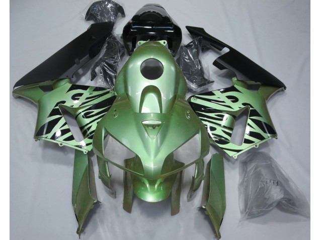 Light Green Flame 05-06 CBR600RR Motorcycle Fairing