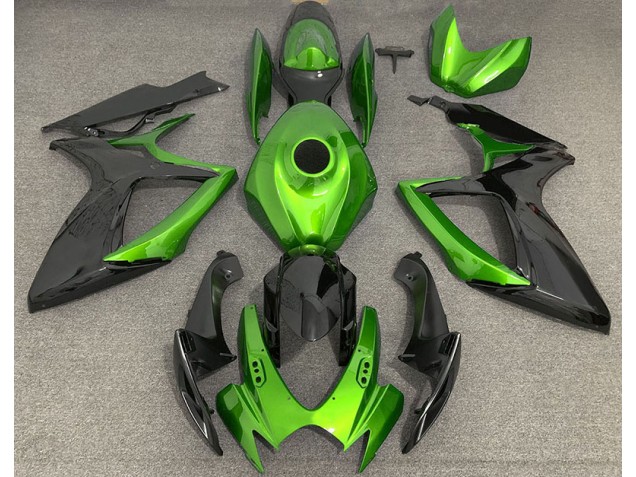 Light Green and Black 06-07 GSXR 600-750 Motorcycle Fairing Light Green and Black 06-07 GSXR 600-750 Motorcycle Fairing