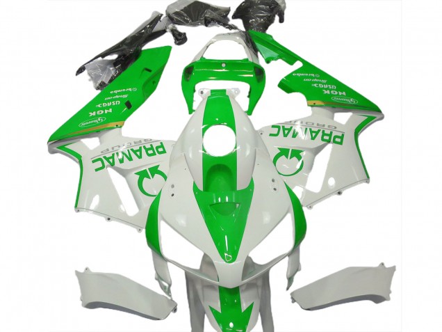 Light Green and White Pramac 05-06 CBR600RR Motorcycle Fairing Light Green and White Pramac 05-06 CBR600RR Motorcycle Fairing