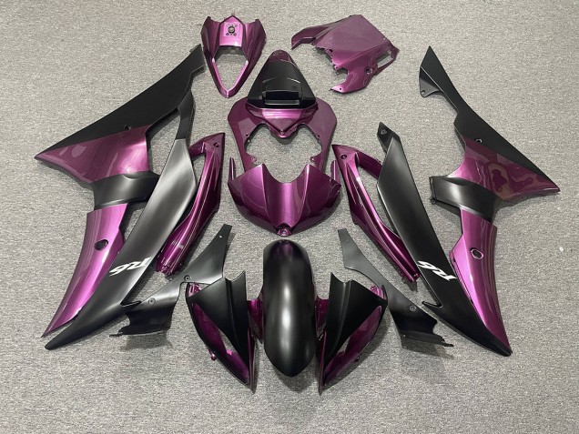 Light Purple and Matte Black 08-16 R6 Motorcycle Fairing Light Purple and Matte Black 08-16 R6 Motorcycle Fairing