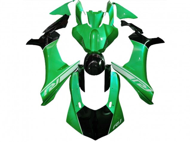 Lizard Green and Black 15-19 R1 Motorcycle Fairing