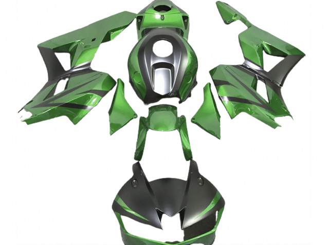 Lizard Green and Matte Black 13-23 CBR600RR Motorcycle Fairing