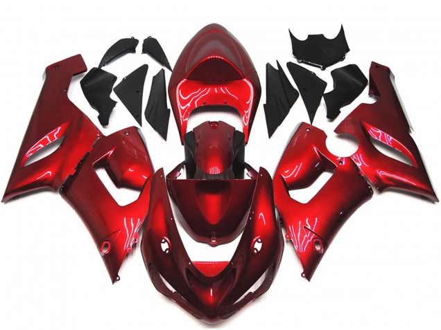 Maroon Red 05-06 ZX6R Motorcycle Fairing