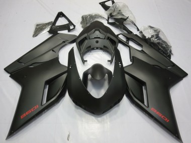 Matte Black 07-14 Ducati 848 1098 1198 Motorcycle Fairing
