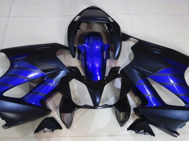 Matte Black & Blue 02-12 VFR800 Motorcycle Fairing