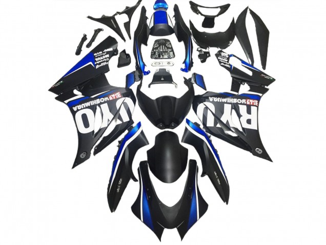 Matte Black & Blue 17-23 GSXR 1000 Motorcycle Fairing