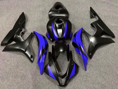 Matte Black & Blue Design 07-08 CBR600RR Motorcycle Fairing
