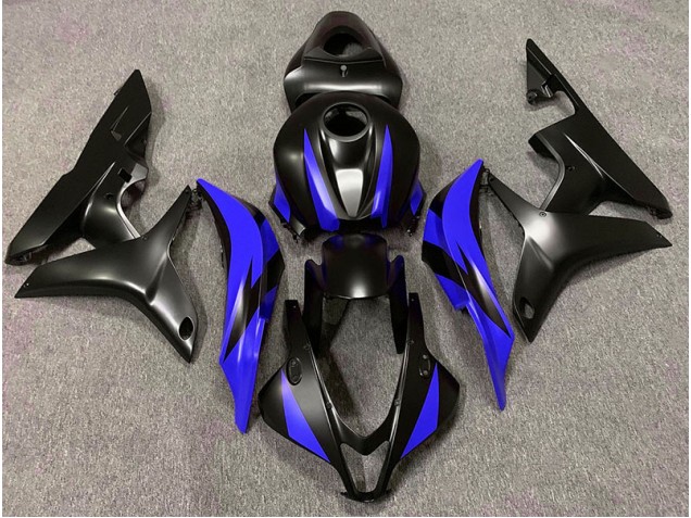 Matte Black & Blue Design 07-08 CBR600RR Motorcycle Fairing Matte Black & Blue Design 07-08 CBR600RR Motorcycle Fairing