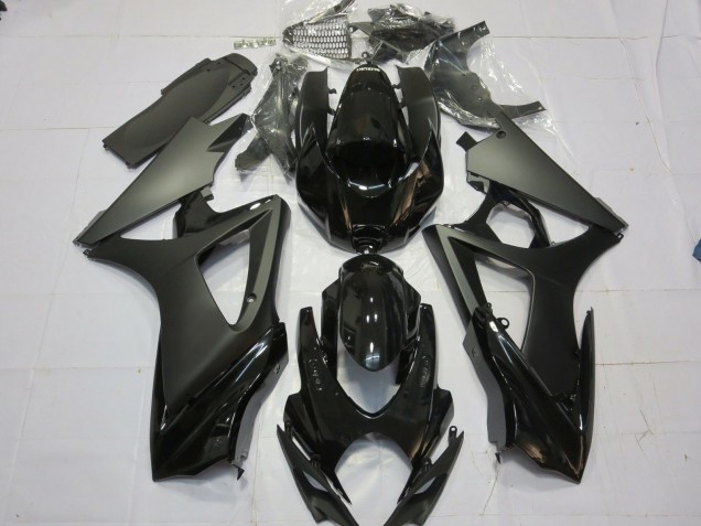 Matte Black Gloss Black 07-08 GSXR 1000 Motorcycle Fairing