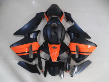 Matte Black & Gloss Orange 05-06 CBR600RR Motorcycle Fairing