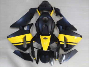 Matte Black & Gloss Yellow 05-06 CBR600RR Motorcycle Fairing