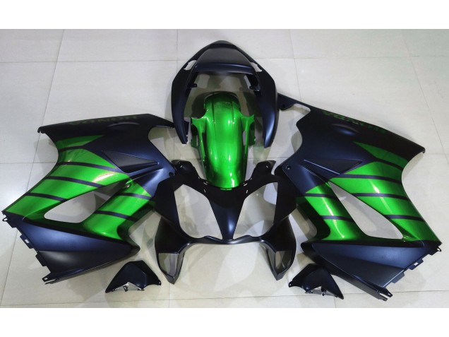 Matte Black & Green 02-12 VFR800 Motorcycle Fairing Matte Black & Green 02-12 VFR800 Motorcycle Fairing