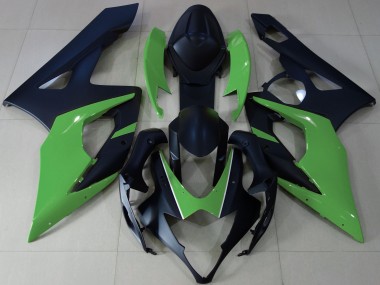 Matte Black & Green 05-06 GSXR 1000 Motorcycle Fairing