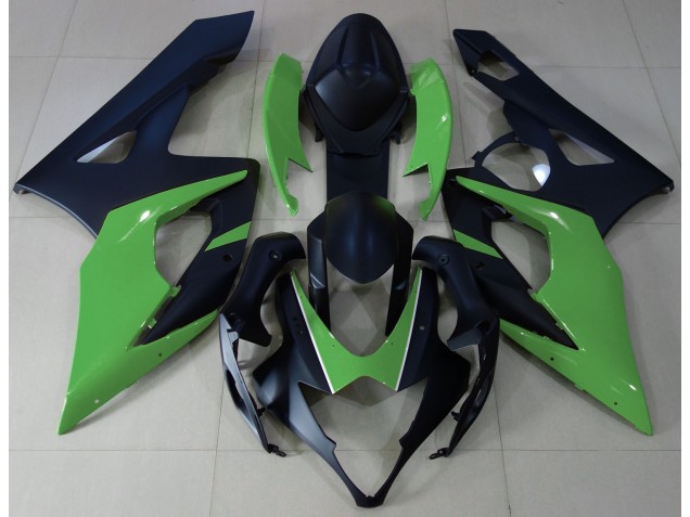 Matte Black & Green 05-06 GSXR 1000 Motorcycle Fairing Matte Black & Green 05-06 GSXR 1000 Motorcycle Fairing