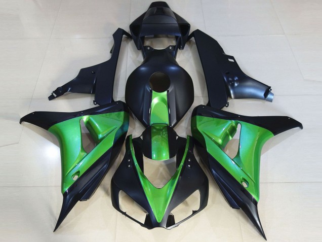 Matte Black & Green 06-07 CBR1000RR Motorcycle Fairing