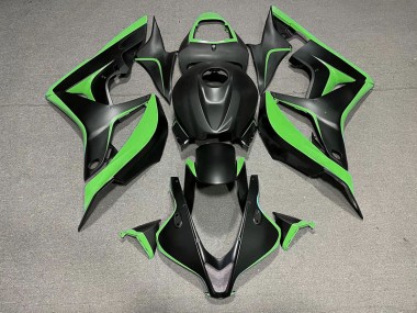 Matte Black & Green 07-08 CBR600RR Motorcycle Fairing