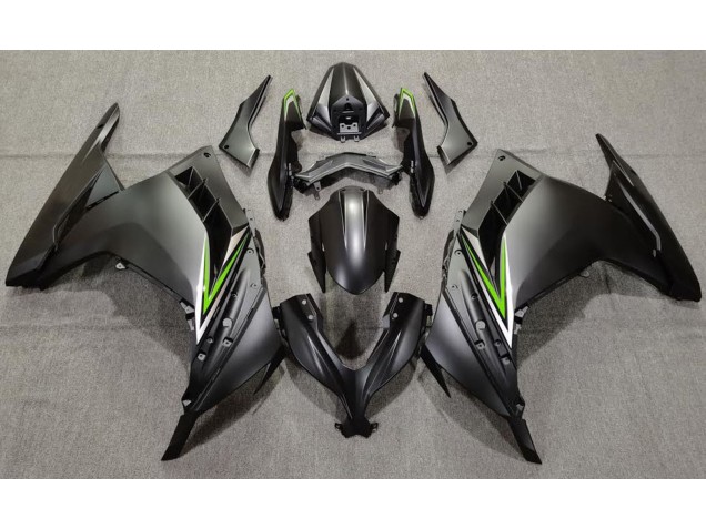Matte Black & Green 13-18 Ninja 300 Motorcycle Fairing