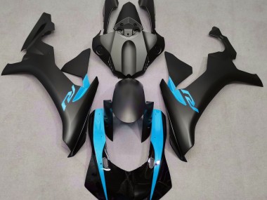 Matte Black & Light Blue 15-19 R1 Motorcycle Fairing
