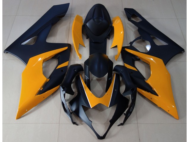 Matte Black & Light Orange 05-06 GSXR 1000 Motorcycle Fairing Matte Black & Light Orange 05-06 GSXR 1000 Motorcycle Fairing