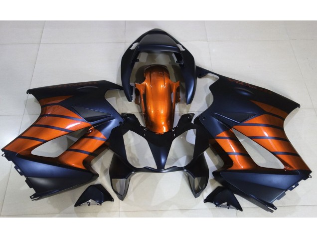 Matte Black & Orange 02-12 VFR800 Motorcycle Fairing Matte Black & Orange 02-12 VFR800 Motorcycle Fairing