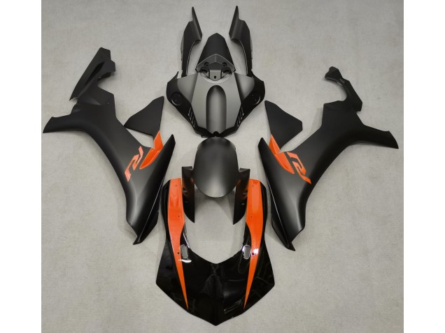 Matte Black & Orange 15-19 R1 Motorcycle Fairing Matte Black & Orange 15-19 R1 Motorcycle Fairing