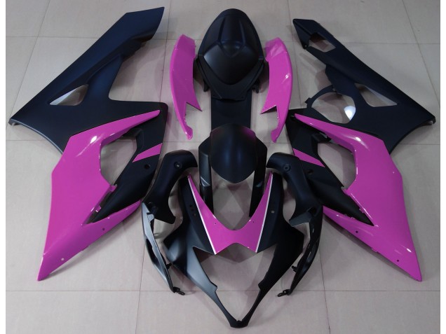 Matte Black & Pink 05-06 GSXR 1000 Motorcycle Fairing