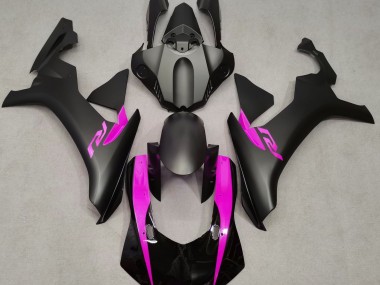 Matte Black & Pink 15-19 R1 Motorcycle Fairing