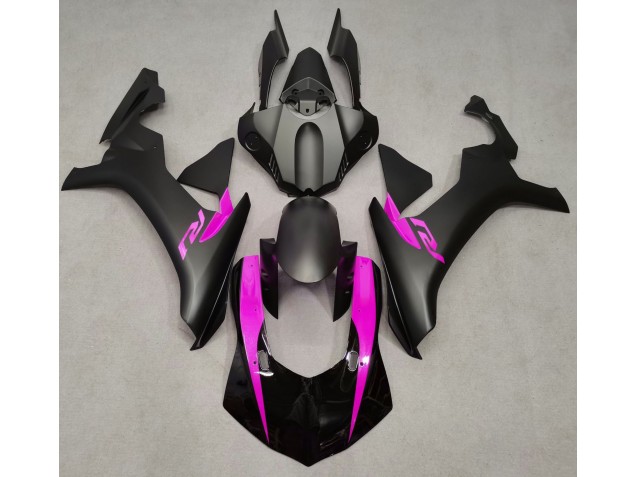 Matte Black & Pink 15-19 R1 Motorcycle Fairing